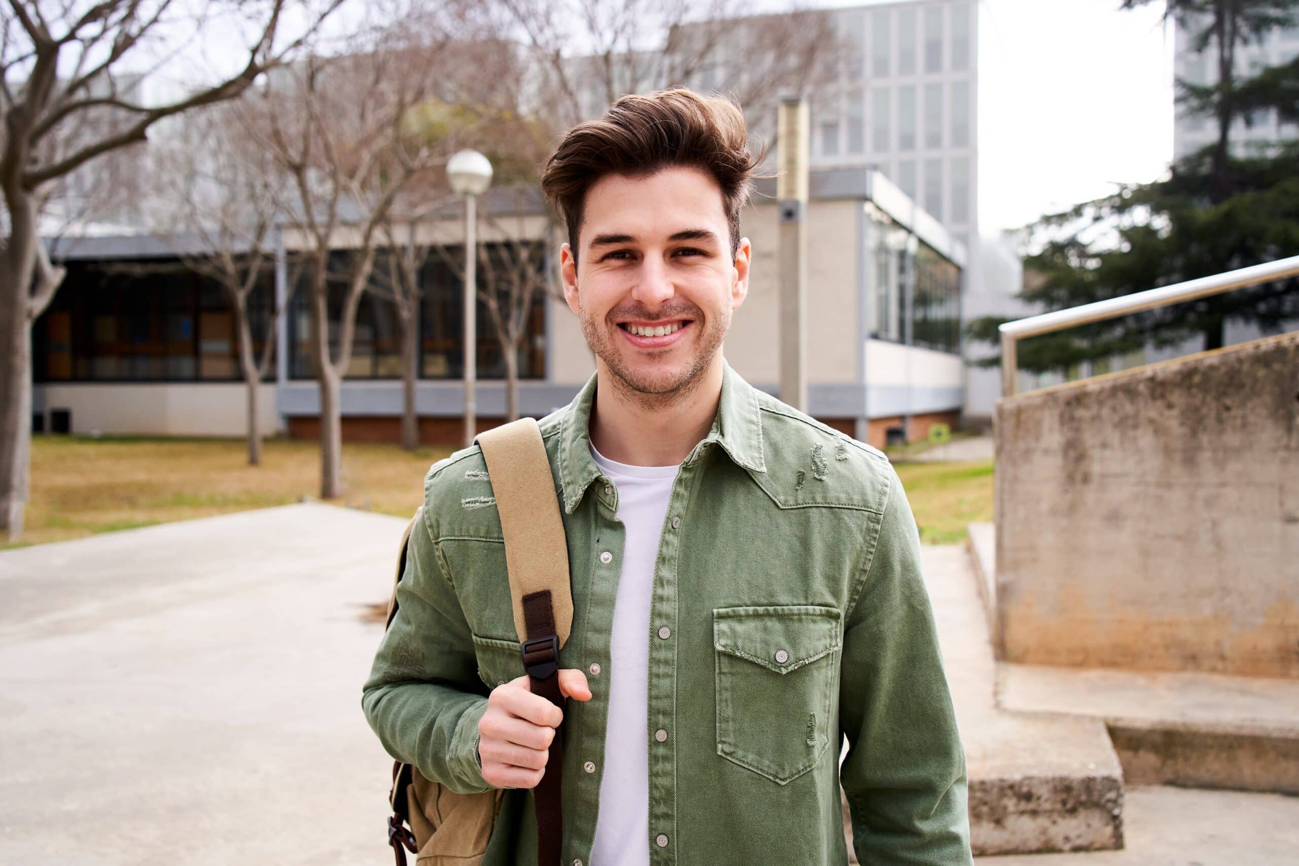 Portrait,Of,A,Young,Male,Student,Standing,Up,And,Looking